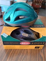 2 bicycle helmets