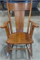 Wood rocking chair