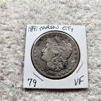 1891 Carson City Morgan Dollar VF