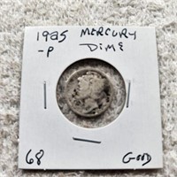 1925P Mercury Dime G