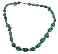 SOUTHWEST NATIVE AMERICAN TURQUOISE NECKLACE