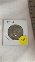 1977 D Kennedy half dollar