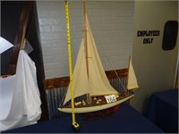 LARGE MODEL SAIL BOAT