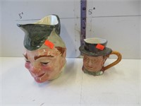 2 - tub pitchers, Beswick and other