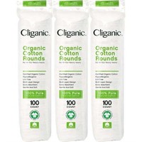 Cliganic Organic Cotton Rounds (500 Count)