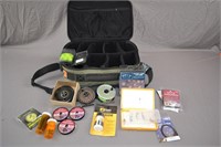 43: Case with assorted Fly Reels, etc