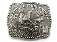 1985 Hesston National Finals Rodeo Belt Buckle