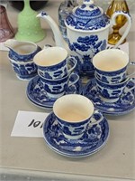 Blue & White Porcelain Tea Set