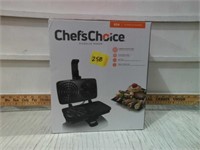 CHEF'S CHOICE PIZZELLE MAKER, NEW IN BOX