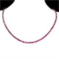 Natural Pigeon Blood Red Ruby Necklace