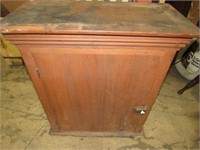 Small Primitive Cupboard Cabinet with Cubby Holes