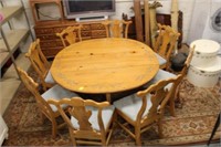 9pc Cherry Table & Chairs by Harden