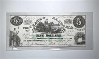 1864 State of Alabama $5 Montgomery