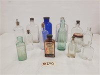 (14) Vintage Glass Bottles