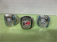 3 STANLEY CUP METAL RINGS