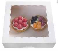 25pcs]10inch White Bakery Boxes,ONE MORE Large