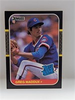 1987 Donruss Rated RC HOF Greg Maddux RC #36