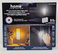 3-Pk Home Luminaire LED 5-IN-1 Power Failure Night