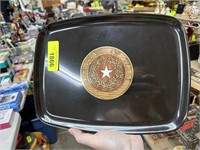 VTG COUROC TEXAS THEME MID CENTURY LACQUERED TRAY