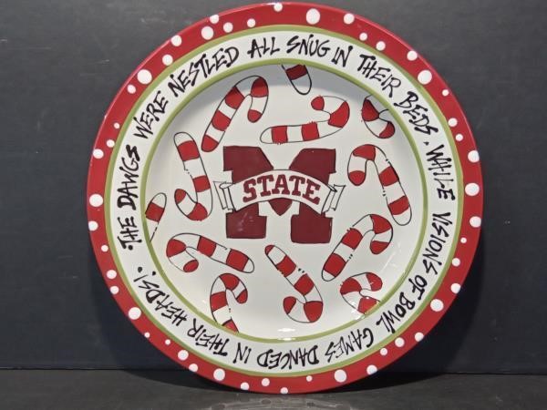 Mississippi State Christmas Platter
