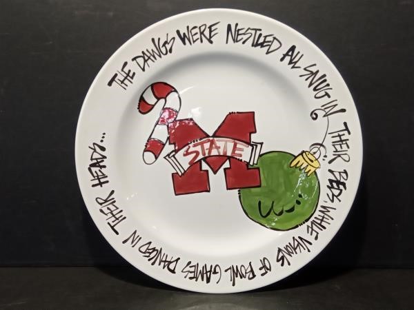 Mississippi State Christmas Platter