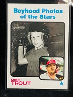 2022 Topps Heritage Base Card #341 Mike Trout
