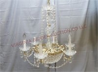 Luminaire Crystal Chandelier ~ 6 Arm Candle Style