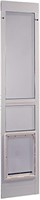 Aluminum Pet Patio Door  XL  White 10.5 x 15