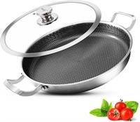 Vinchef Nonstick 13Inch Stainless Steel Pan