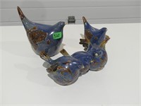 Ceramic Blue Bird Ornaments