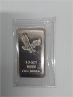 (1) 10 ozt .9999 silver bar