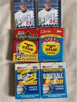 Sports card sets in pkgs