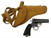 WWII British MKVI H&R Signal Gun w/ Holster