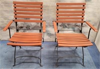 11 - PAIR OF FOLDING PATIO CHAIRS