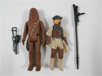 Vintage Star Wars Figures/Leia (Boushh)+Chewbacca