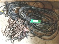 Lot Of Small Chains, And Extension Cords