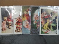 Lot of 5 Vintage Coca Cola Ads in Covers