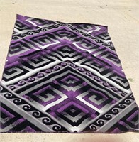 VENICE PURPLE AREA RUG- 5.3FT X 6.9FT