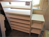 (2) White Shelves