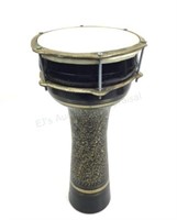 Middle Eastern Etched Brass Darbuka Drum