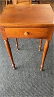 One drawer table, has split in top, possibly