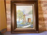 FRAMED ORIGINAL PAINTING - WINDMILL