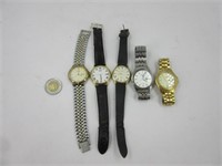 5 montres vintages non vérifiées