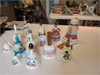 16 Mixed mostly International souvenir bells. Dini