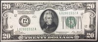 Uncirculated 1928 Green Seal $20 Gold Certificate