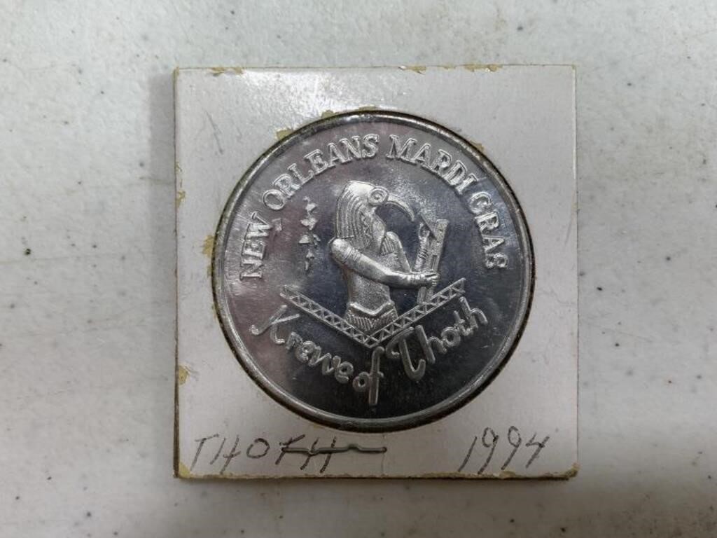 1994 Krewe of Thoth Thoth's Wild Weekend Doubloon