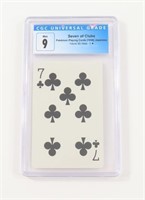 POKEMON PLAYING CARD - 7 CLUBS, 1998 JP GRADE 9