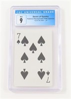 POKEMON PLAYING CARD - 7 SPADES, 1998 JP GRADE 9
