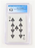 POKEMON PLAYING CARD - 9 SPADES, 1998 JP GRADE 9.5