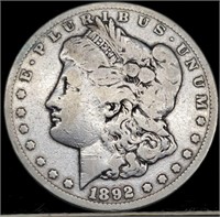 1892-CC Morgan Silver Dollar Coin Key Date